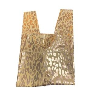 CARBON38 Leopard Print High Rise Leggings Rose Gold‎ Metallic XS